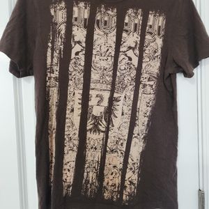 Men's Express XS brown t-shirt‎